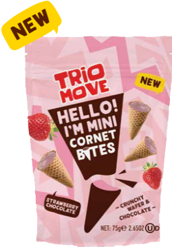TM00B 03 TRIO MOVE BITES STRAWBERRY CHOCOLATE 75g